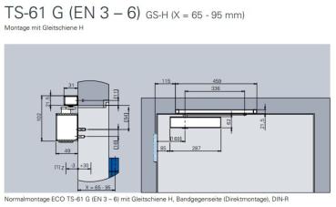 ECO Gleitschienenschließer TS 61 G – EN 3-6